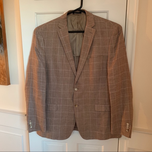Lauren Ralph Lauren Other - 100% linen Lauren Ralph Lauren windowpane check sports coat size 48XL